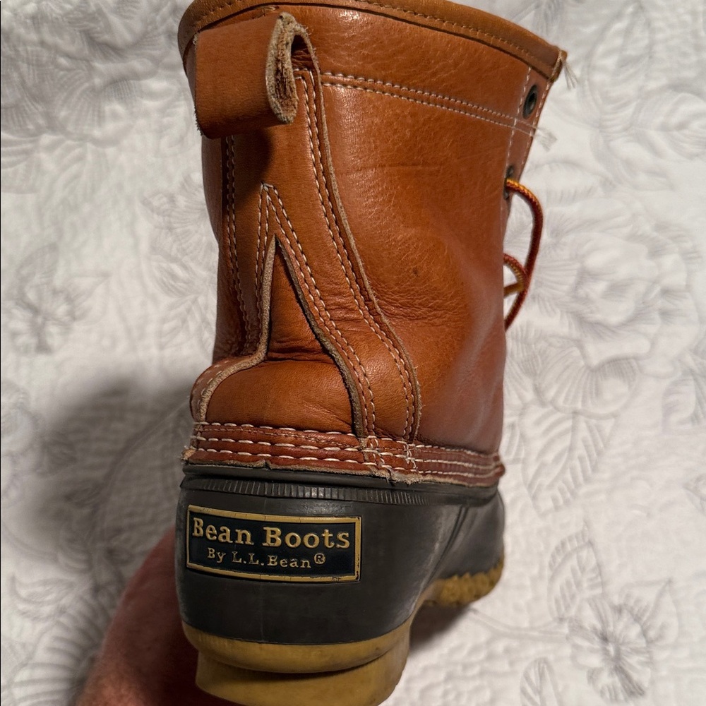 L.L. Bean Tan and Brown Lace-Up Boots - Picture 8 of 16
